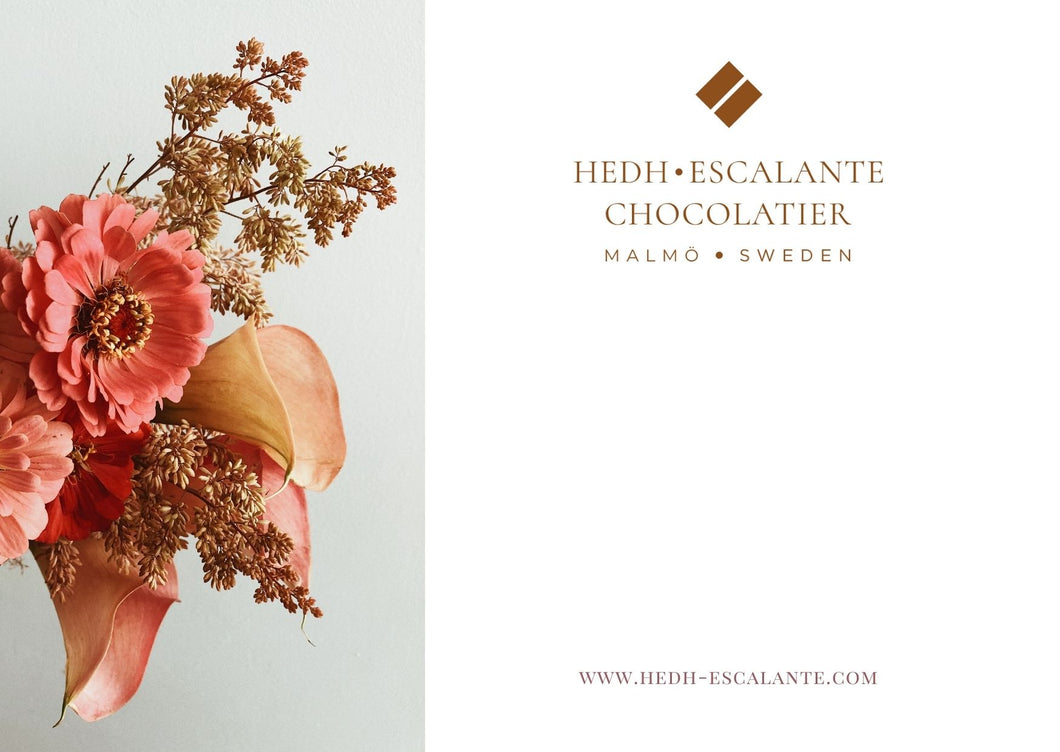 Personligt hälsningskort - blommor