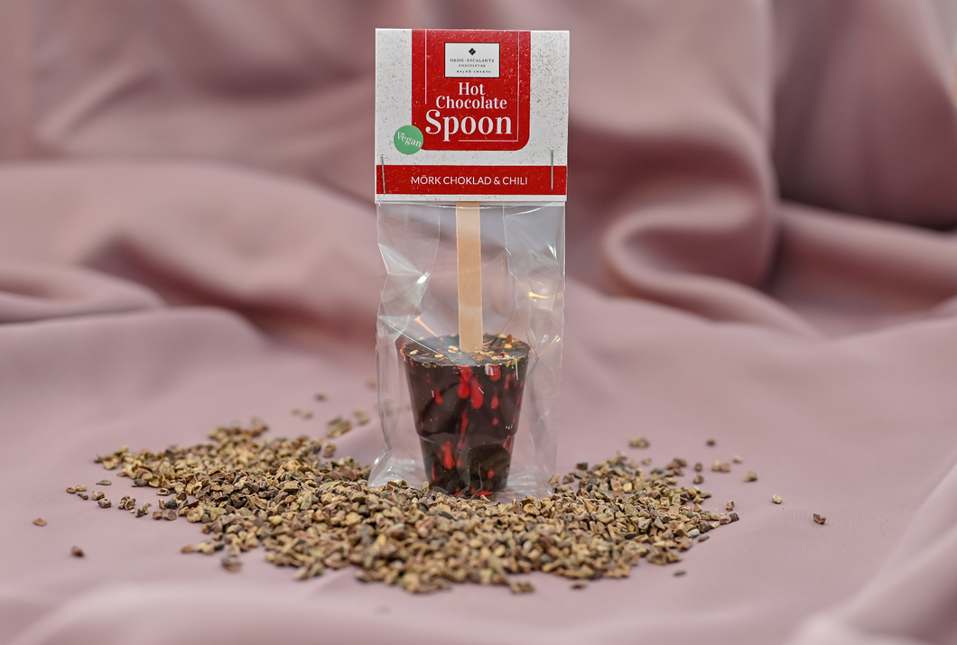 Mörk chokladklubba med chili (vegansk)